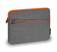 Pedea Fashion Tablet PC Case for 10.1-11 Inch (25.6-27.96 cm) Protective Case with Accessory Compartment, Grey/Orange 64060052, 10.1 Inch