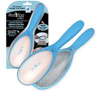 PedEgg Jumbo As Seen On TV, Gently Removes Calluses & Dry Skin Without Bending for Smooth, Soft Feet, Easy Reach Handle, Mess-Free, 300% More Microfiles than Original, Reach Your Feet with Ease