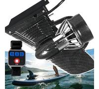 pedenencelia 24v Electric Fin/Paddle Board Motor Kit-For Sup With Remote Control, 18lbs Thrust Underwater Thruster, 20km Maximum Range, 4-Hour Runtime, Jet Powered Surfboard