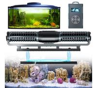 pedenencelia Aquarium Gyre Wave Maker, Magnetic Dc 24v Water Circulation Powerhead, Adjustable Cross Flow Pump, With Lcd Display Controller, For Saltwater And Freshwater Fish Tank,25W