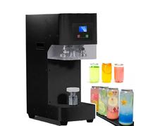 pedenencelia Fully Automatic Can Sealer Machine, 140w Commercial Automatic Cup Sealing Machine, Glass Plastic Tin Can Cup Can Sealer With Counter, Dia. 2.17”, 5.51-8.27in Height Black