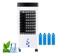 pedenencelia Upgrade 3 In 1 Evaporative Air Cooler/Portable Air Conditioners,1-7 Hour Timer,3 Modes 3 Adjustments,With 6 Litre Removable Water Tank&4 Ice Crystals,For Room Bedroom Home Indoor