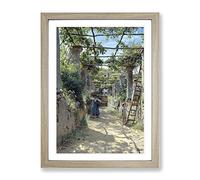 Peder Mork Monsted Capri Classic Painting Framed Wall Art Print, Ready to Hang Picture for Living Room Bedroom Home Office Décor, Oak A4 (34 x 25 cm)