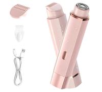 Pedersean Bikini Trimmer for Women, 2 in 1 Electric Razors for Women, IPX7 Waterproof, USB Rechargeable Wet and Dry Shaver, Suitable for Hair Removal All Over The Body