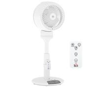 Pedestal Air Circulator Fan White 28x70cm ABS/PP Plastic Steel 9-Setting 70Osc+