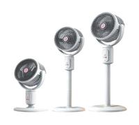 Pedestal Circulator Fan - 20dB Ultra Quiet Standing Fan, 9 Speeds DC Motor, 9H Timer, Adjustable Height & 135°+100° Oscillation for Bedroom/Living Room, Black