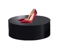 Pedestal Display Stand,Black Round Display Pedestal Stand for Jewelry, Mannequin Plinth Base, Event Decor Platform, 80x20cm Showcase Stand for Boutiques and Models