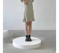 Pedestal Display Stand,Cylinder Pedestal Stands for Mannequins - Round Display Risers for Clothing & Bridal Shops, 19.7"x11.8" Natural Plinths, Perfect for Showcasing Apparel & Accessories