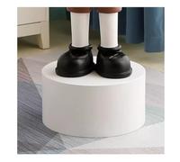Pedestal Display Stand,Round Cylinder Display Pedestal Stand for Mannequins, Shoes, Bags - Boutique Clothing & Bridal Shop Event Decor Riser Plinth (White, 40x15 cm)