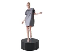 Pedestal Display Stand,Round Pedestal Display Stand - Black Vertical Column for Event Decor, Bridal Shop & Clothing Store - 31.5x5.9in Risers for Mannequin, Shoes, and Bags Showcase
