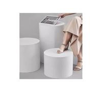 Pedestal Display Stand,White Round Pedestal Display Stand - 30x30cm Event Decor Plinth, Vertical Column Risers for Boutique, Bridal Shop & Clothing Store Displays