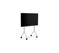 Pedestal Moon Light TV Stand Chrome