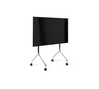 Pedestal Moon Rollin' Tall TV Stand Chrome