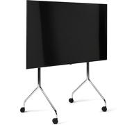 Pedestal Moon Rollin' Tall TV Stand Chrome