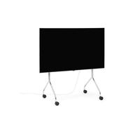 Pedestal Moon Rollin' TV Stand Chrome