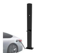 Pedestal-Mounted EV Charging Station, Compact Design with Reserved Wire Hole for Easy Installation, Compatible with Most Vehicles