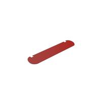 Pedestal Pipe TV Shelf Burnin' Red