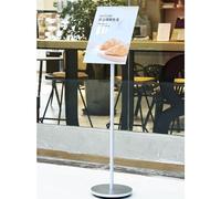 Pedestal Sign Holder, Adjustable Floor Stand for Vertical and Horizontal Display, Heavy Duty Advertising Billboard Stand for Hotels and Malls