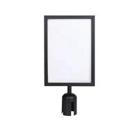 Pedestal Sign Stand - Stanchion Double-Sided A4 Poster Display Base, Adjustable Stand | Durable Sign Holder for Outdoor Crowd Control Guide, Restor