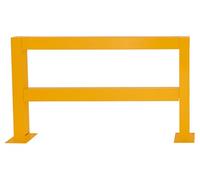 Pedestrian Barrier Kit, Highly Visible, Heavy Duty 1.5m Yellow Steel Safety Barricade Kits for Impact Protection for Warehouses, Car Parks, Factories (Single Unit)