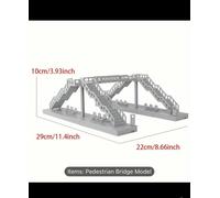 Pedestrian Bridge Model - Railway Layout - MODEL KIT - 1/72 scale - PBM172