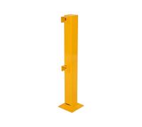 Pedestrian Safety Barriers, Heavy Duty Yellow Steel, Modular Impact Protection System, Highly Visible & Durable Barriers for Warehouses, Factories, Carparks (End Post)