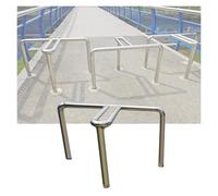 Pedestrian Vehicle Separation Barriers, T-Shaped Traffic Guardrail for Safety and Traffic Control in Residential and Public Areas
