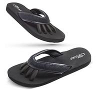Pedi Couture Pedicure Sandals for Women - Toe Separator Slippers, Black, M