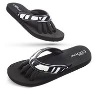 Pedi Couture Pedicure Sandals for Women - Toe Separator Slippers, Zebra, L