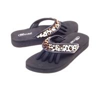 Pedi Couture SPA, pedicure, sandal, black with leopard look
