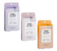Pedi In A Box 4 Step Trio, 3 pack of scents: Lavender Relieve, Jasmine Soothe, and Mango Delight