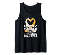 Pediatric Cancer Parent Stronger Than Fear Tank Top