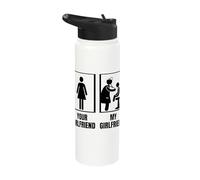 Pediatric Doctor Your Girlfriend My Girlfriend Pediatrician Stainless Steel Insulated Water Bottle