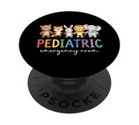 Pediatric Emergency Room ER Nurse Baby Animals Teddy Bear PopSockets Adhesive PopGrip