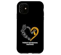 Pediatric Ependymoma Awareness Heart Butterfly Case for iPhone 11