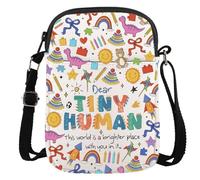 Pediatric Nurse Gift Peds Graduation Gift Dear Tiny Human This World Is a Brighter Place Pediatrician Crossbody Bag, Tiny Human Cr