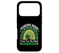 Pediatric Nurse I Care For Cutest Shamrocks St Patricks Day Case for iPhone 17 Pro