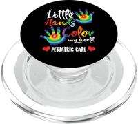 Pediatric Nurse Little Hands Dye My World PopSockets PopGrip for MagSafe