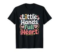 Pediatric Nurse Little Hands Making Heart Full Peds Nursing T-Shirt