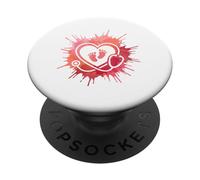 Pediatric Nurse Stethoscope Heart Baby Feet Love PopSockets Adhesive PopGrip
