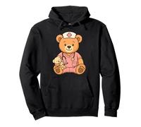 Pediatric Nurse Teddy Bear Student Healthcare Practitioner Pullover Hoodie