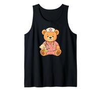 Pediatric Nurse Teddy Bear Student Healthcare Practitioner Tank Top