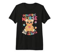 Pediatric Nurse Tiny Patients Big Hearts Pediatric Nurse Premium T-Shirt