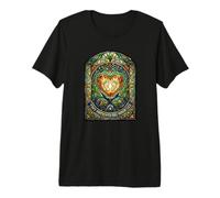 Pediatric Nurse Tiny Patients Big Miracles Stained Glass Premium T-Shirt