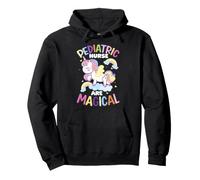 Pediatric Nurse Unicorn Design - Cute Magical Rainbow Pullover Hoodie