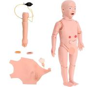 Pediatric Nursing Training Manikin, Multifunctional Child Care Model with Replaceable Chest Skin for Medical Education