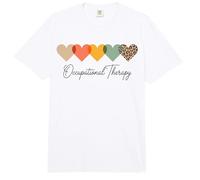 Pediatric Occupational Therapy Heart OT Therapist Comfort Colors Adult Heavyweight T-Shirt