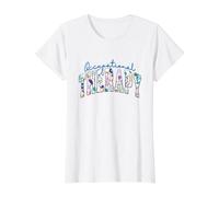 Pediatric Occupational Therapy Occupational Therapist OT Value Graphic T-Shirt, Women, White, L