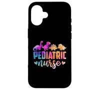 Pediatric Pediatrics Nurses Dinosaurs Colorful Peds Nurse Case for iPhone 16