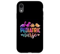 Pediatric Pediatrics Nurses Dinosaurs Colorful Peds Nurse Case for iPhone XR
